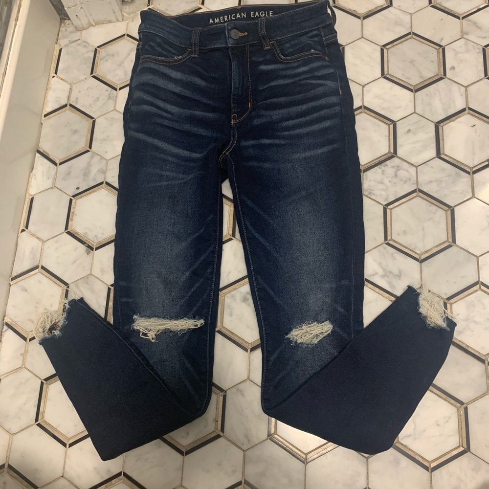 American Eagle Ripped Jean Leggins